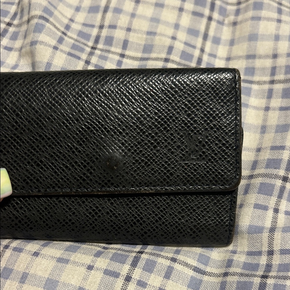 Black LV  Textured Wallet